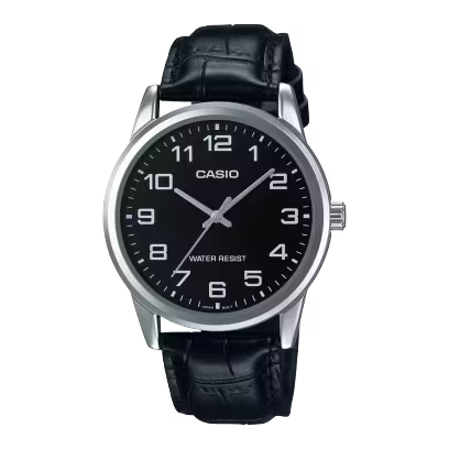 Reloj Casio MTP-V001L-1B Correa de Cuero Negro