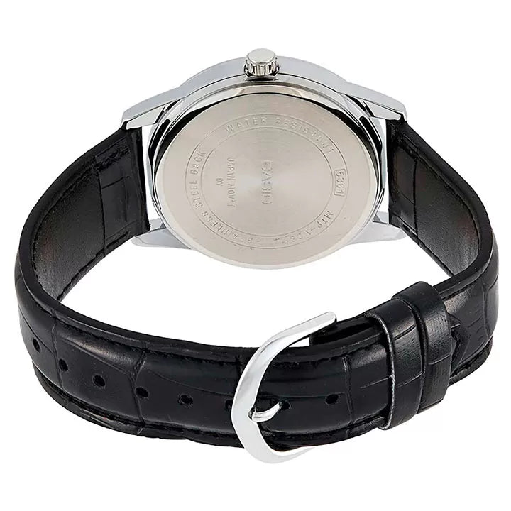 Reloj Casio MTP-V001L-1B Correa de Cuero Negro