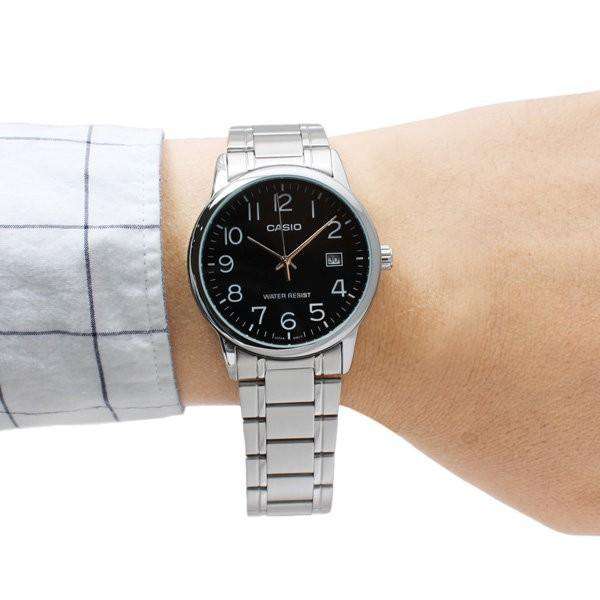 Reloj Casio MTP-V002D-1B Negro Acero