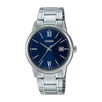 Reloj Casio MTP-V002D-2B3 Acero Inoxidable Esfera Azul Clásico Elegante