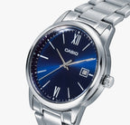 Reloj Casio MTP-V002D-2B3 Acero Inoxidable Esfera Azul Clásico Elegante