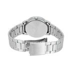 Reloj Casio MTP-V002D-2B3 Acero Inoxidable Esfera Azul Clásico Elegante