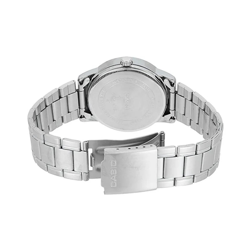 Reloj Casio MTP-V002D-2B3 Acero Inoxidable Esfera Azul Clásico Elegante