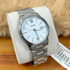 Reloj Casio MTP-V002D-7B3 Acero Inoxidable Esfera Blanca Clásico Elegante