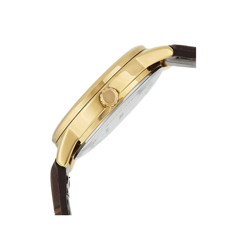 Reloj Casio MTP-V002GL-1B Correa de Cuero Marrón Caja Dorada