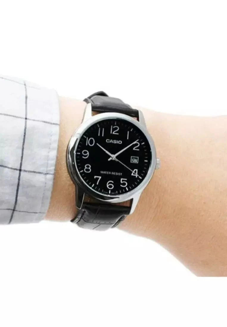 Reloj Casio MTP-V002L-1B Negro Cuero