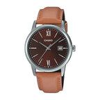Reloj Casio MTP-V002L-5B3 Café Cuero Marrón Water Resistant