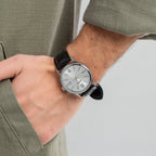 Reloj Casio MTP-V002L-7B3 Correa de Cuero Negro Esfera Blanca Clásico