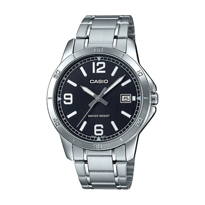 Reloj Casio MTP-V004D-1B2 Negro Acero Water Resistant