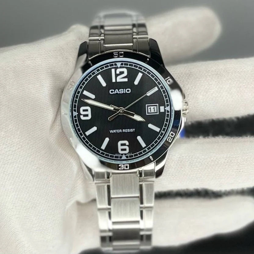 Reloj Casio MTP-V004D-1B2 Negro Acero Water Resistant