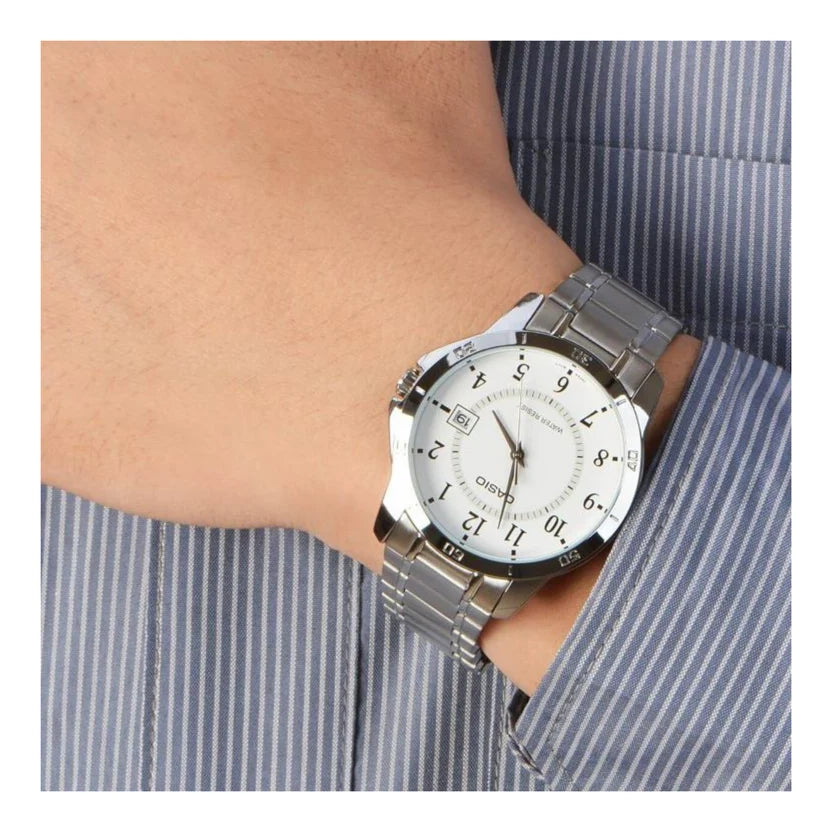 Reloj Casio MTP-V004D-7BU Plateado Acero
