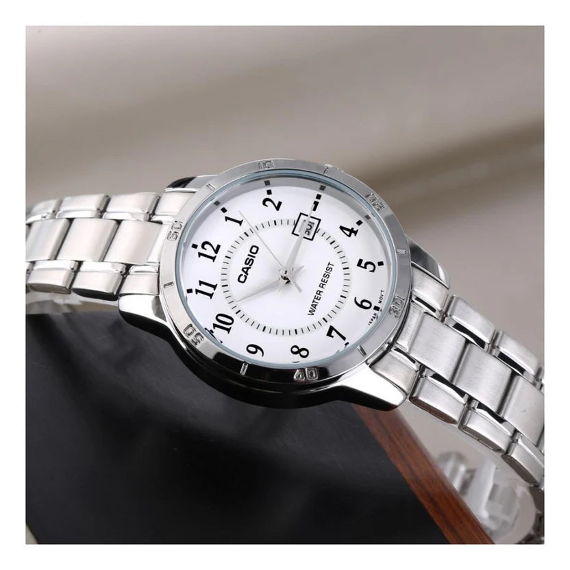 Reloj Casio MTP-V004D-7BU Plateado Acero