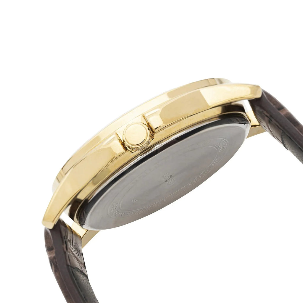 Reloj Casio MTP-V004GL-7A Dorado Correa de Cuero Café