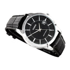 Reloj Casio MTP-V004L-1A Cuero Negro Esfera Negra Fecha 30M