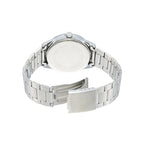Reloj Casio MTP-V005D-1B Acero Inoxidable Esfera Negra Fecha 30M