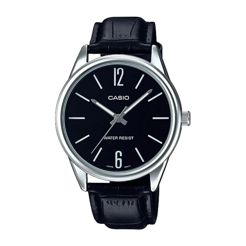 Reloj Casio MTP-V005L-1B Negro Cuero Negro