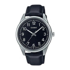 Reloj Casio MTP-V005L-1B4 Correa de Cuero Negro Esfera Negra Clásico
