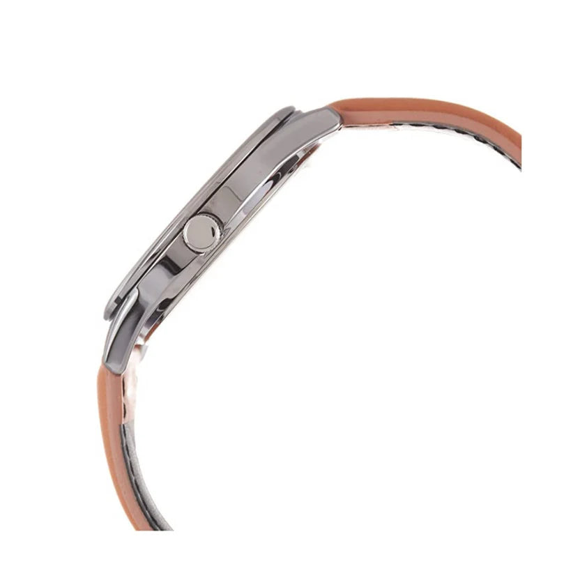 Reloj Casio MTP-V005L-2B5 Correa de Cuero Marrón Esfera Azul Elegante