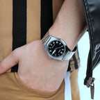 Reloj Casio MTP-V006D-1B Acero Inoxidable Negro Fecha 30M