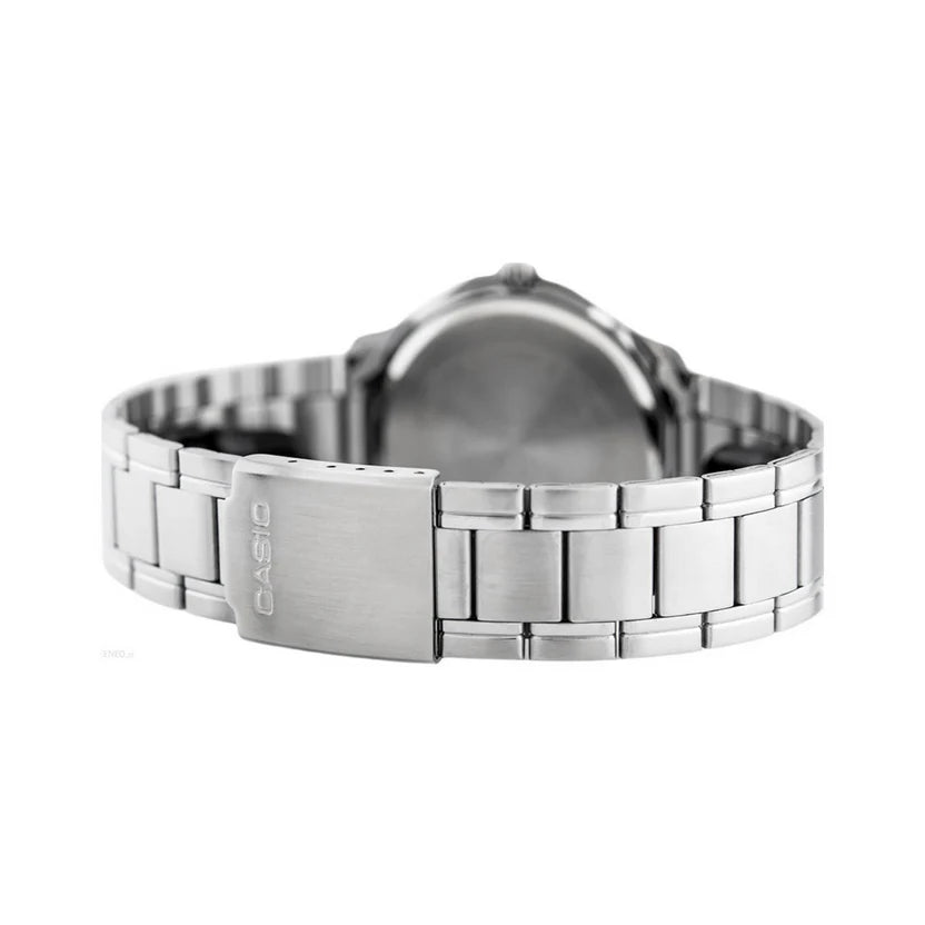 Reloj Casio MTP-V006D-1B2 Acero Inoxidable Esfera Negra Clásico Elegante