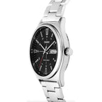 Reloj Casio MTP-V006D-1C Acero Inoxidable Esfera Negra Clásico Elegante
