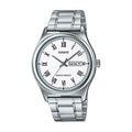 Reloj Casio MTP-V006D-7B Acero Inoxidable Esfera Blanca Clásico