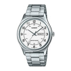 Reloj Casio MTP-V006D-7B2 Acero Inoxidable Esfera Blanca Clásico Elegante