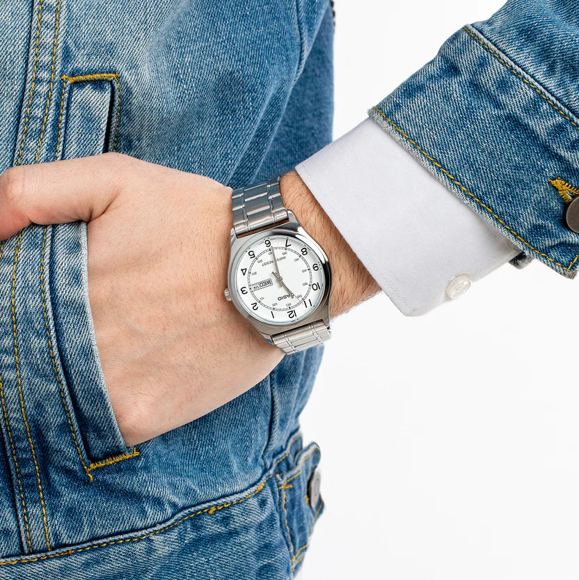 Reloj Casio MTP-V006D-7B2 Acero Inoxidable Esfera Blanca Clásico Elegante