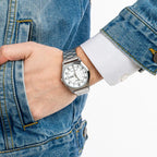 Reloj Casio MTP-V006D-7B2 Acero Inoxidable Esfera Blanca Clásico Elegante