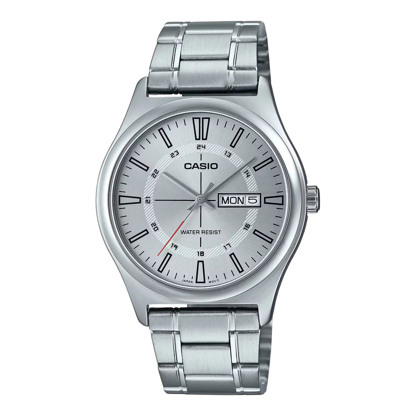 Reloj Casio MTP-V006D-7C Acero Inoxidable Plateado Fecha 30M
