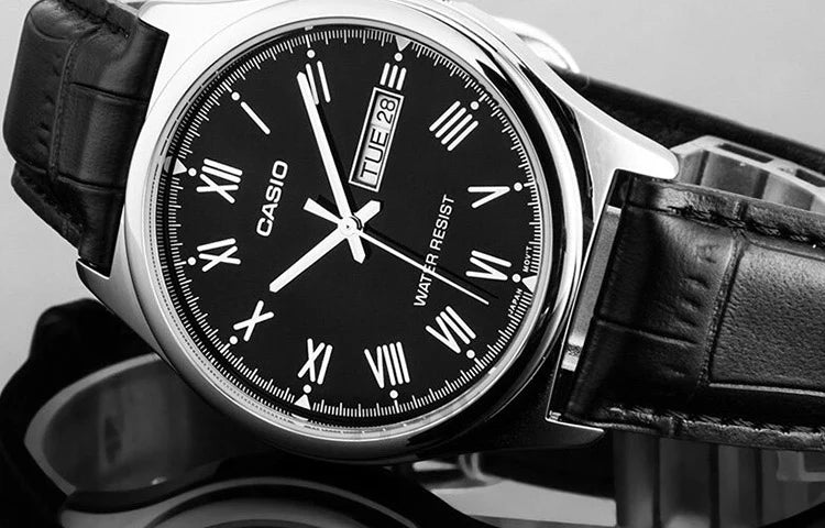 Reloj Casio MTP-V006L-1B Correa de Cuero Negro