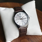Reloj Casio MTP-V006L-7CUDF Cuero Día Fecha