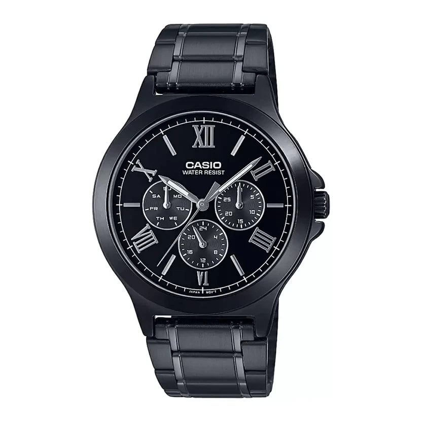 Reloj Casio MTP-V300B-1AUD Negro Acero Water Resistant