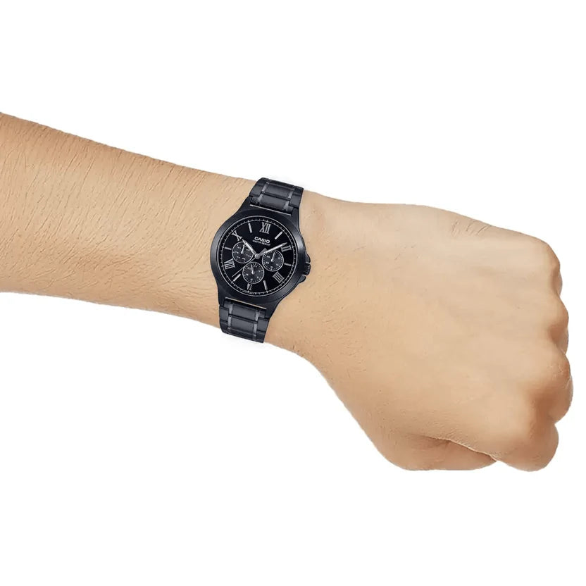 Reloj Casio MTP-V300B-1AUD Negro Acero Water Resistant