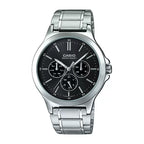 Reloj Casio MTP-V300D-1A Negro Acero Water Resistant