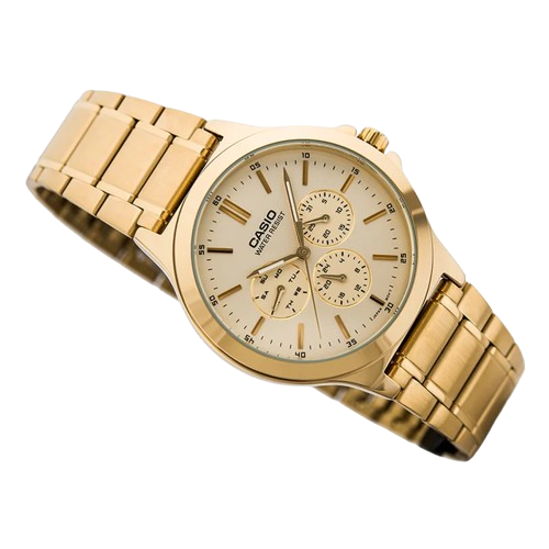 Reloj Casio MTP-V300G-9AUDF Dorado Día Fecha 24 Horas