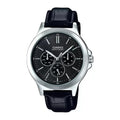 Reloj Casio MTP-V300L-1AUDF Negro Cuero Water Resistant