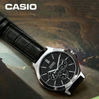 Reloj Casio MTP-V300L-1AUDF Negro Cuero Water Resistant