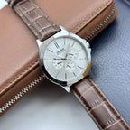 Reloj Casio MTP-V300L-7AUDF Cuero Día Fecha 24 Horas