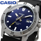 Reloj Casio MTP-VD01-2EV Esfera Azul Correa Resina Fecha 50M