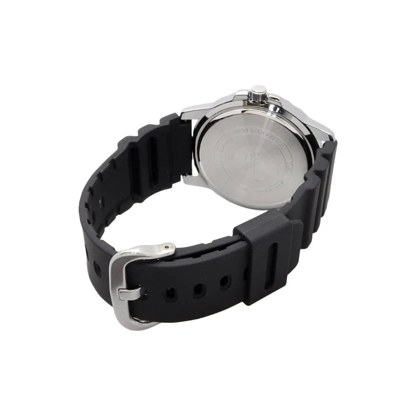 Reloj Casio MTP-VD01-2EV Esfera Azul Correa Resina Fecha 50M