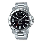 Reloj Casio MTP-VD01D-1BV Negro Acero 50M