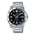 Reloj Casio MTP-VD01D-1EV Acero Inoxidable Esfera Negra 50M