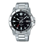 Reloj Casio MTP-VD01D-1EV Acero Inoxidable Esfera Negra 50M