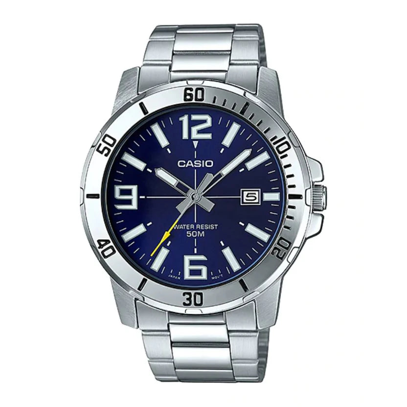 Reloj Casio MTP-VD01D-2BV Acero Inoxidable Azul Fecha 50M