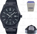 Reloj Casio MTP-VD03B-1A Negro Acero Inoxidable Esfera Negra 50M