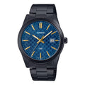 Reloj Casio MTP-VD03B-2A Negro Acero Inoxidable Esfera Azul 50M