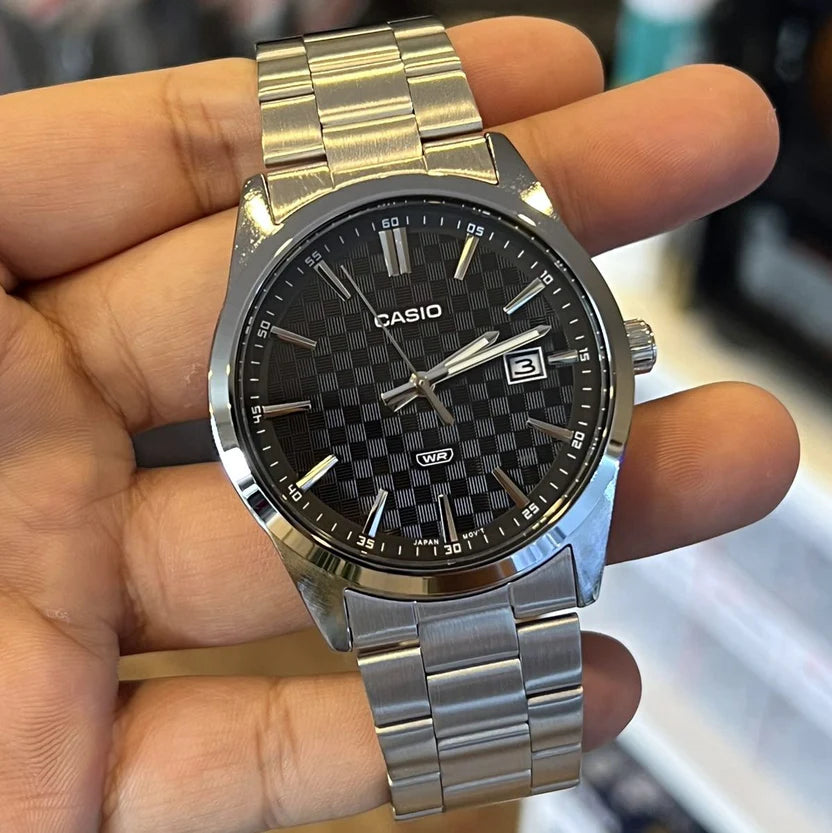 Reloj Casio MTP-VD03D-1A Negro Acero Water Resistant