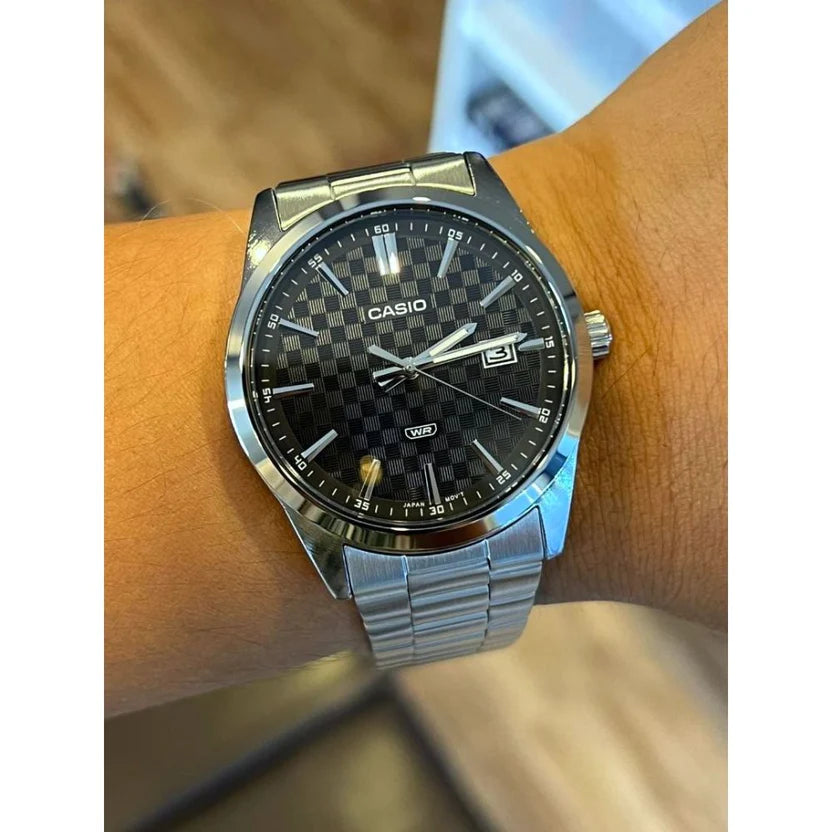 Reloj Casio MTP-VD03D-1A Negro Acero Water Resistant