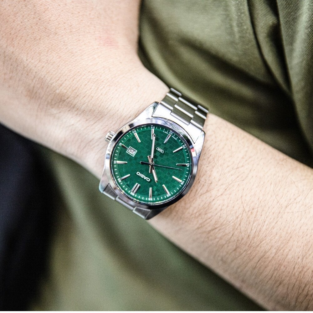 Reloj Casio MTP-VD03D-3A1 Verde Acero 50M